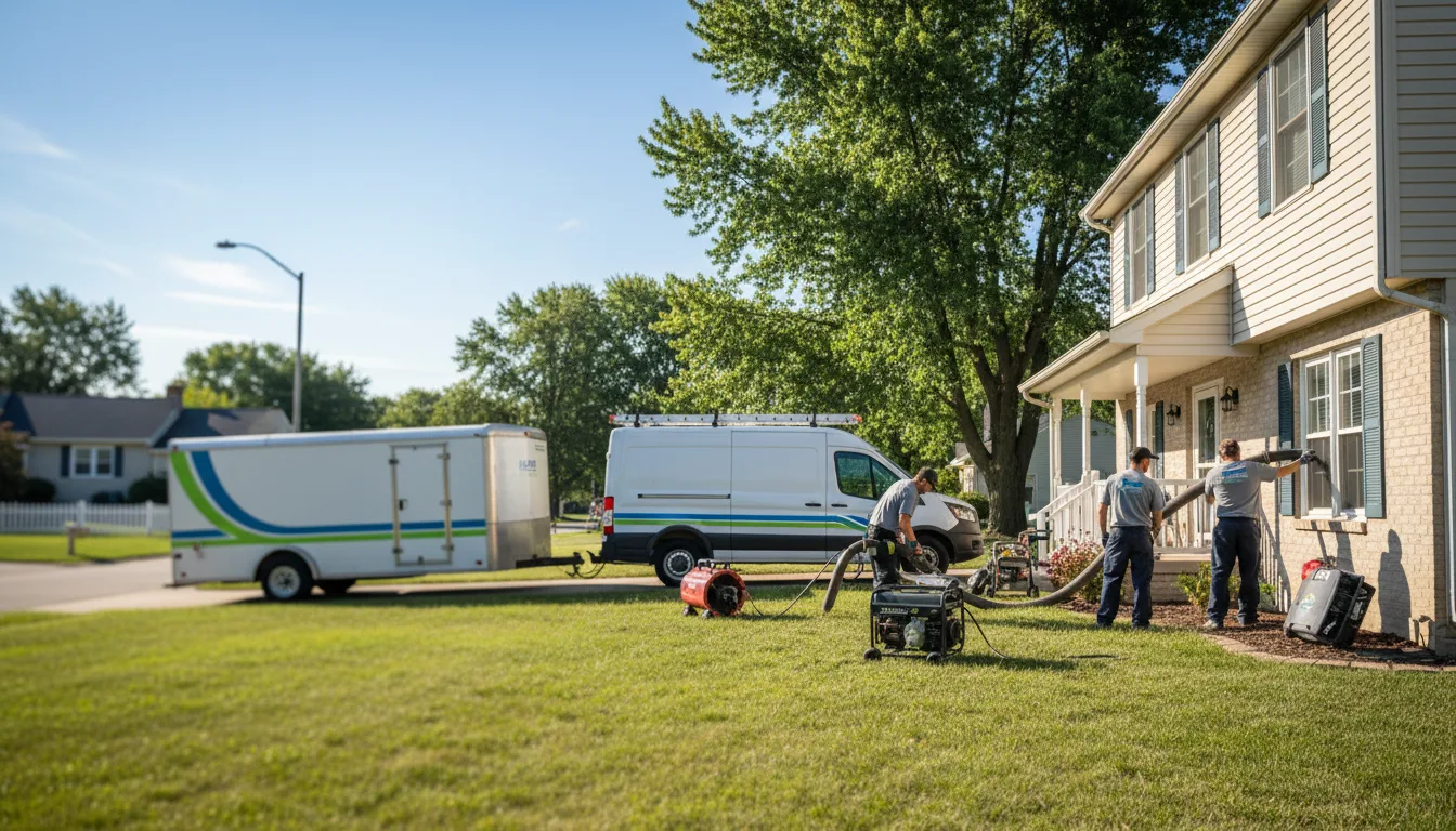 Flooded Basement Restoration And Cleanup With Repair in Brookville, OH near me